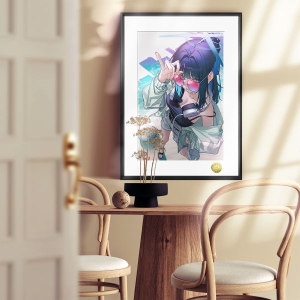 皇呱《酷颯紗織隊長》蔚藍檔案阿里烏斯戰術小隊裝飾畫 