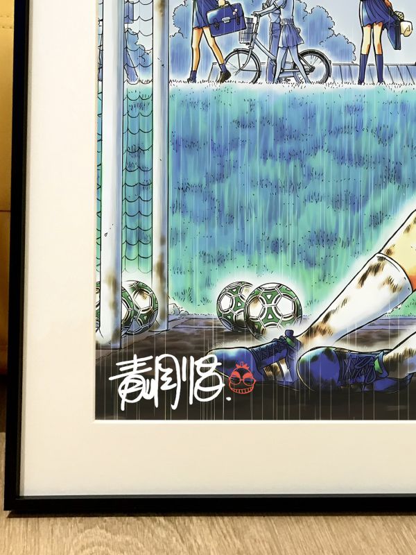 星空《足球少年》名偵探柯南工藤新一毛利蘭裝飾畫 