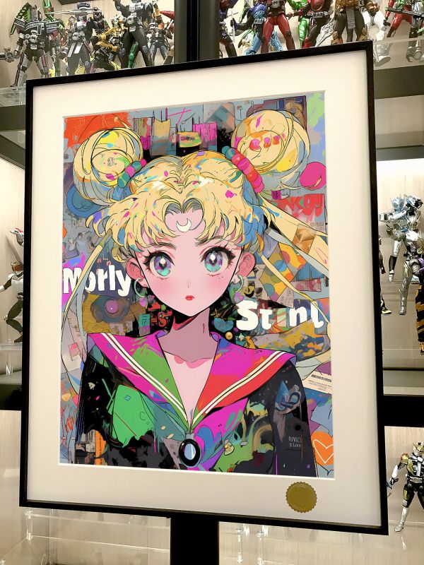 星空《塗鴉美少女》美少女戰士水兵月Sailor Moon裝飾畫 