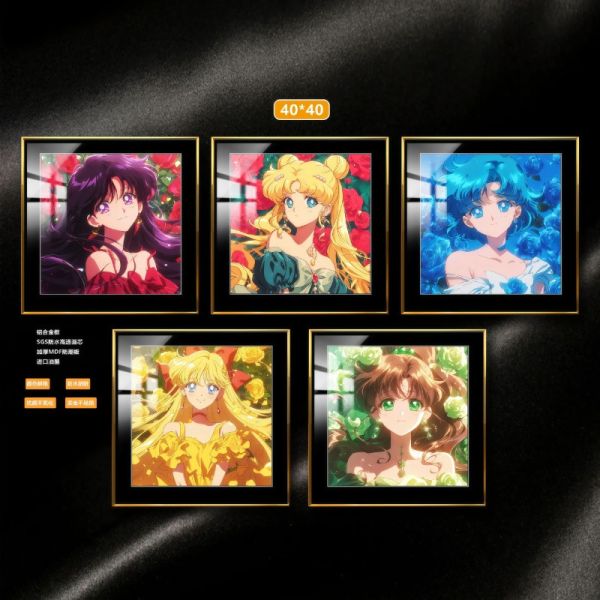 阿喵畫社 美少女戰士宮格套組超清裝飾畫 