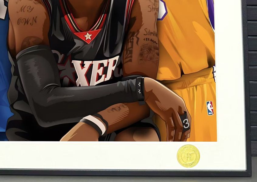 H2工作室 《你曾是少年》NBA科比麥迪艾弗森裝飾畫 