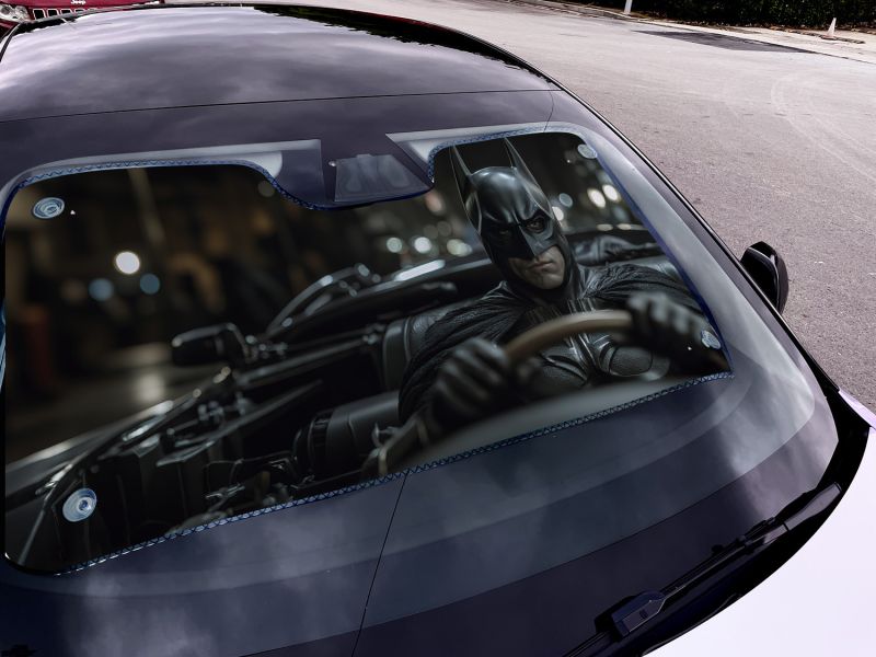 千鳥社《汽車前擋遮陽-蝙蝠俠》樂高Batman黑暗騎士 