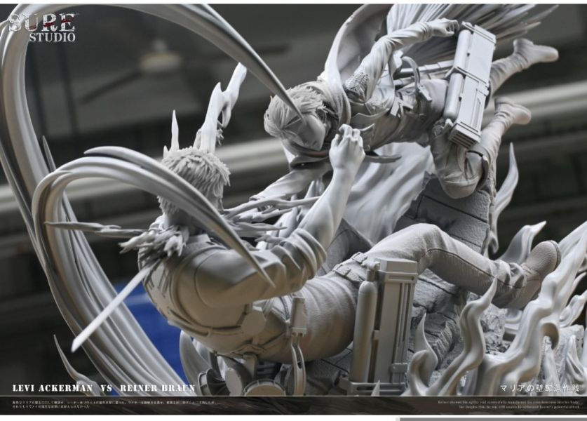 Sure studio SSS巨人對戰系列 兵長vs萊納 