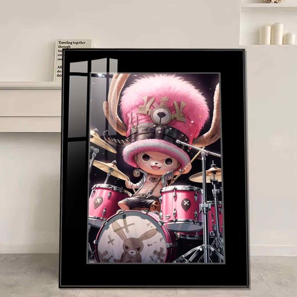 JUZI橘子工作室 搖滾曲：架子鼓喬巴 裝飾畫 