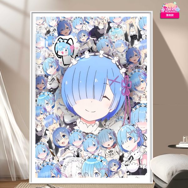 阿喵畫社 蕾蕾蕾蕾蕾姆從零開始的異世界生活裝飾畫 