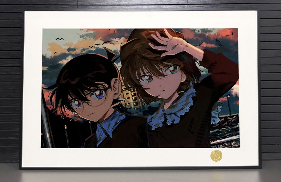 H2工作室 《晚風柯哀》名偵探柯南灰原哀裝飾畫 