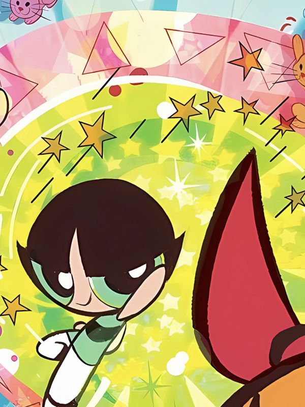 星空《彩虹小女警》The Powerpuff Girls裝飾畫 