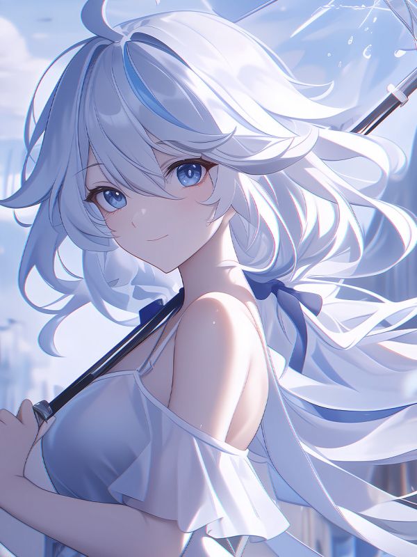星空 《雨天芙寧娜》原神芙卡洛斯Furina動漫裝飾畫 