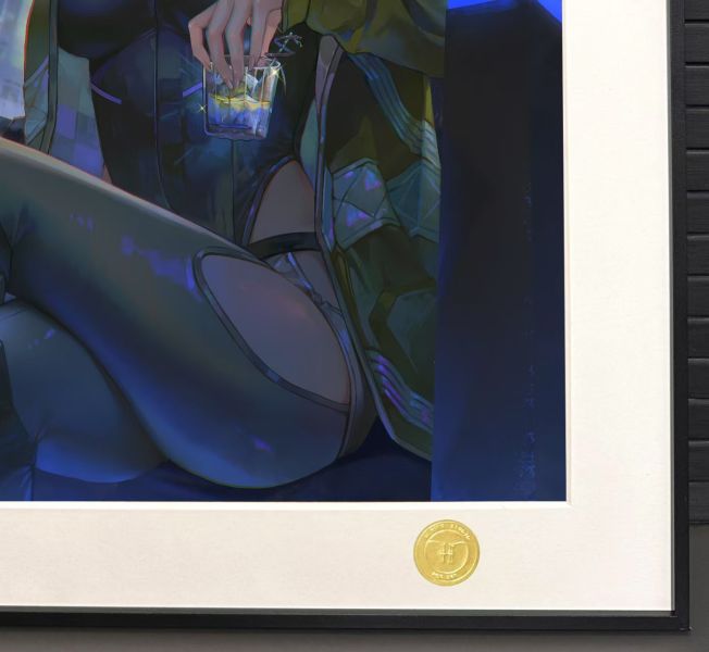 H2工作室 《露西小姐》賽博朋克邊緣行者lucy裝飾畫 