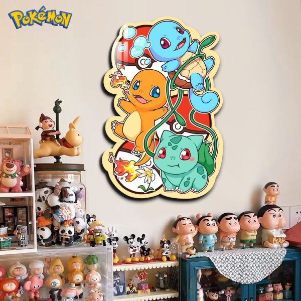 阿喵畫社 超大寶可夢造景8k超清燈帶異形裝飾畫 