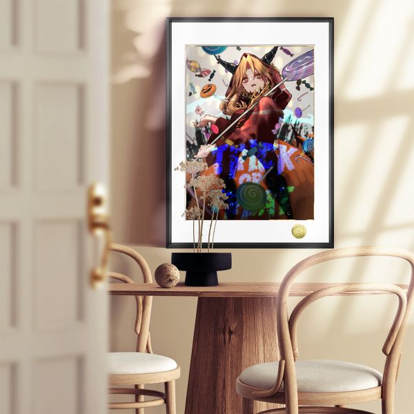 皇呱《萬聖冥界女神》Fate/Grand Order埃列什基伽勒裝飾畫 