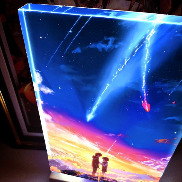 阿喵畫社 重製版 你的名字發光透明卡磚 