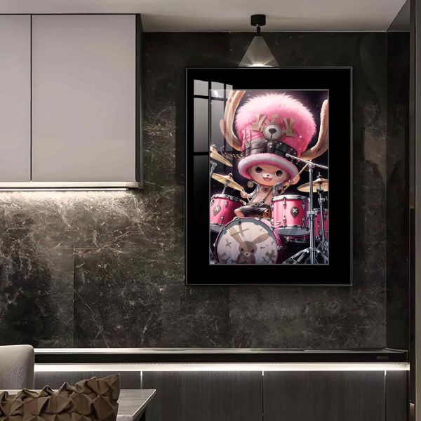 JUZI橘子工作室 搖滾曲：架子鼓喬巴 裝飾畫 