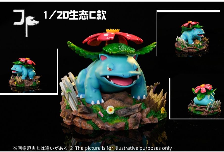JP工作室 城市生態系列第5彈 1/20 妙蛙花進化組 