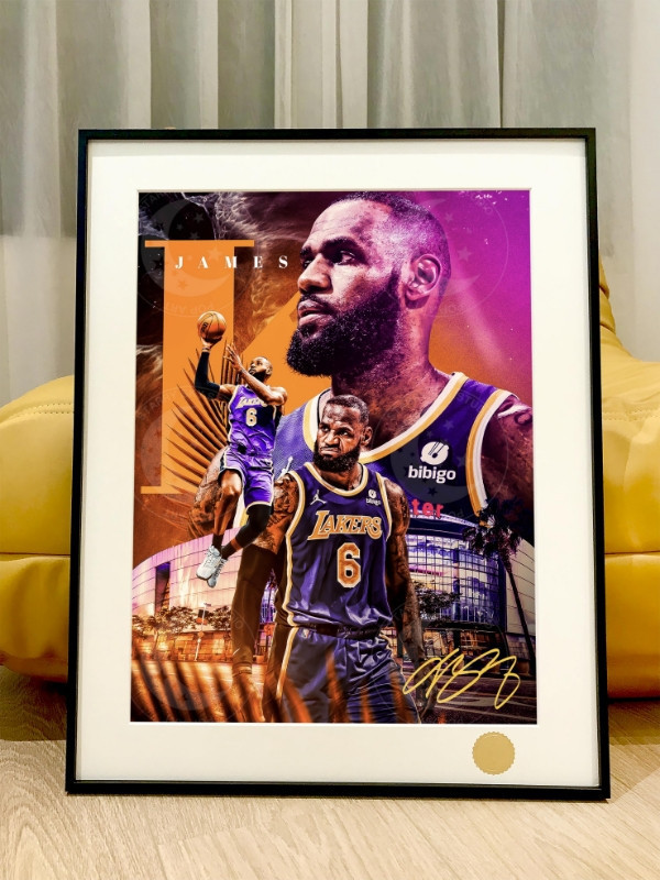 星空 《籃皇老詹》詹姆斯LBJ湖人NBA裝飾畫 