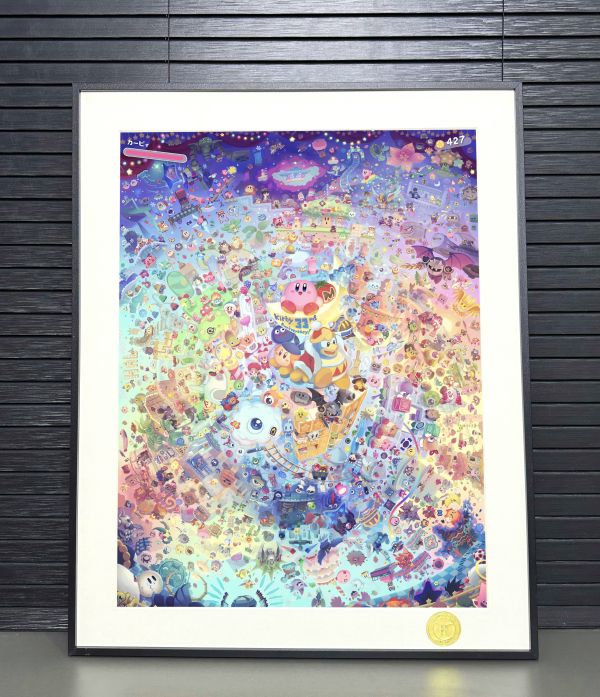 H2工作室 《星之卡比33週年》Kirby全家福卡比之星裝飾畫 
