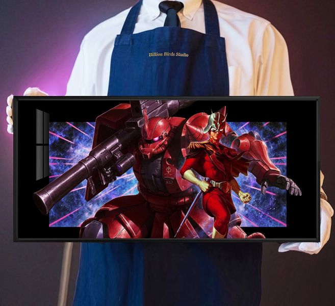 千鳥社《赤色彗星的征途》ZAKU機動戰士高達鼠標墊裝飾畫 