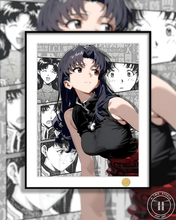 H2工作室 《葛城美里》新世紀福音戰士EVA裝飾畫 