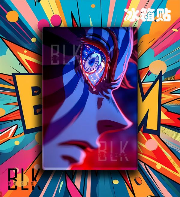 巴洛克《上弦三》鬼滅之刃無限城篇猗窩座Akaza裝飾畫 