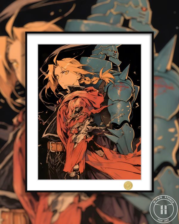 H2工作室 《鋼之鍊金術師》愛德華阿爾馮斯裝飾畫 