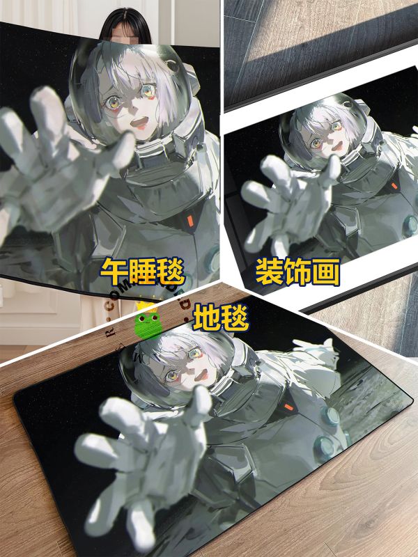 皇呱《賽博朋克露西》賽博浪客神秘的網絡黑客裝飾畫 