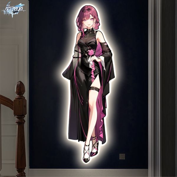 阿喵畫社 晚會卡芙卡1/1復刻發光燈帶畫 