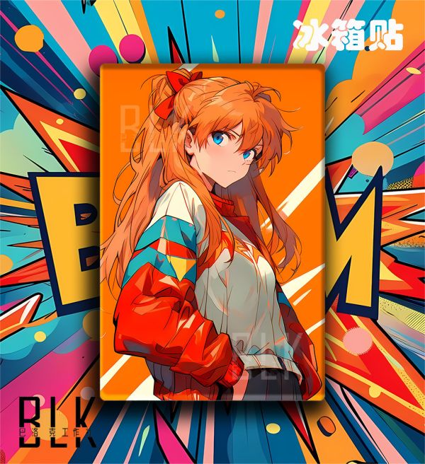 巴洛克 《橙色明日香》新世紀福音戰士裝飾畫 