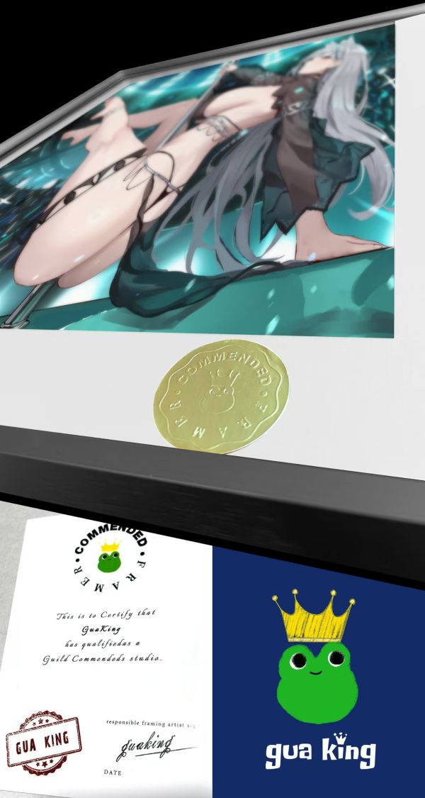 皇呱 《蔚藍檔案白子》阿拜多斯對策委員會突擊隊長砂狼白子裝飾畫 