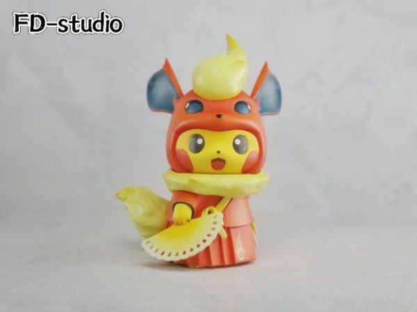 IH-studio ✘ FD工作室  伊布變皮系列第七彈 火伊布皮卡丘 