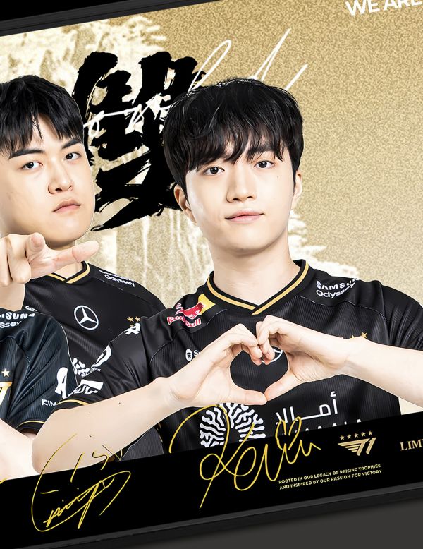 千鳥社《T1 第六冠 橫版》2025英雄聯盟全球總決賽鼠標墊裝飾畫 