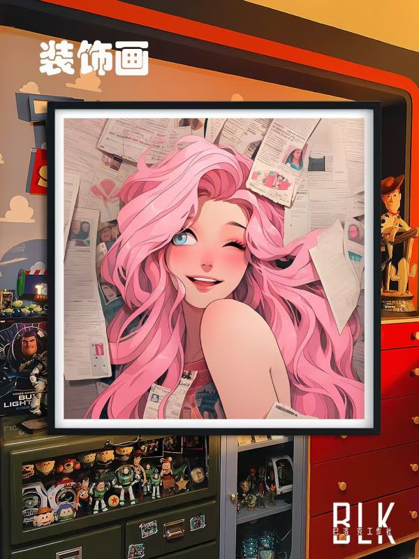 巴洛克 薩勒芬妮英雄聯盟LOL星籟歌姬小薩動漫藝術裝飾畫/亞克力冰箱貼 