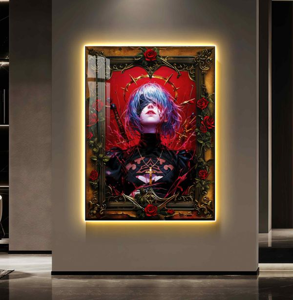 阿喵畫社 破敗薔薇罪血皇冠2b燈帶畫 