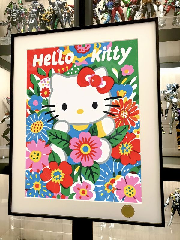 星空 《花園kitty》hello kitty貓動漫二次元裝飾畫 