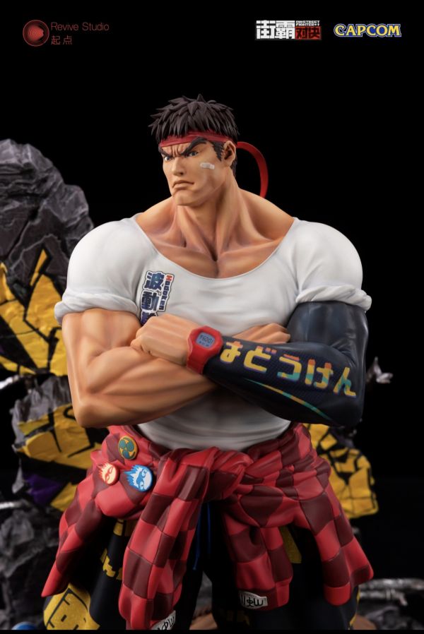 正版授權 Revive Studio 起點 《街霸對決》潮流系列第一款 隆 雕像 