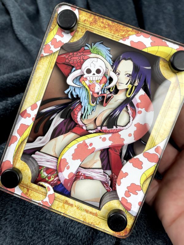 萌萌匠 Onepiece海賊王女帝波雅漢庫克薩羅梅立體亞克力磚擺臺 