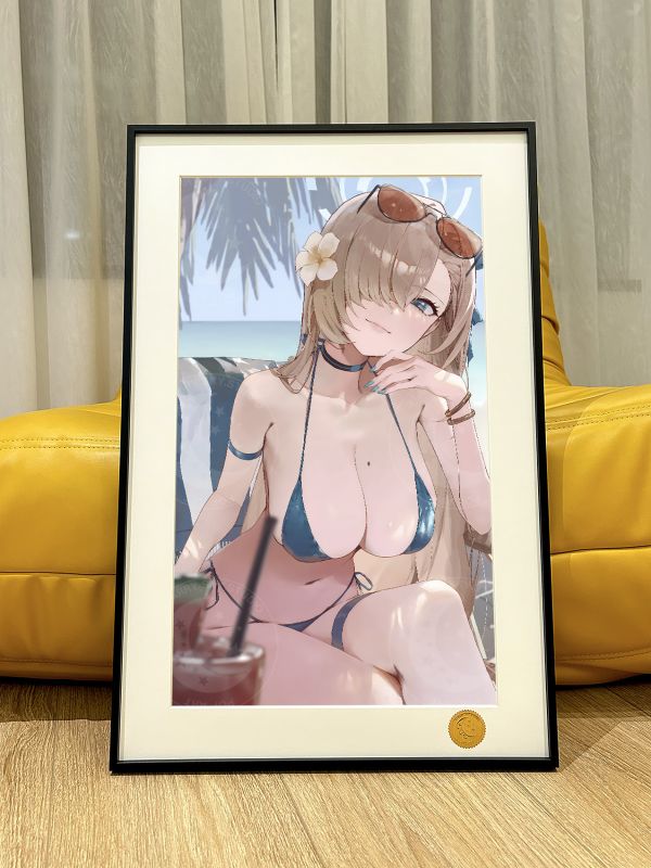 星空《沙灘明日奈》一之瀨明日奈蔚藍檔案裝飾畫 