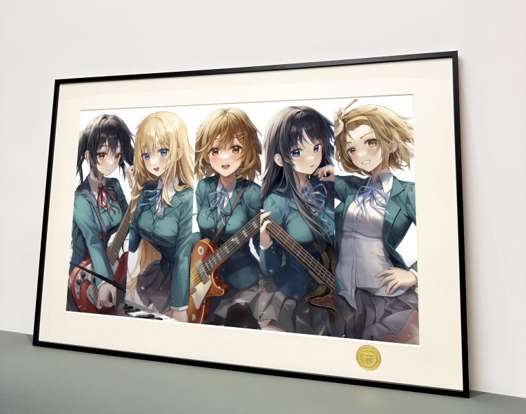 H2工作室 《輕音少女》K-ON!!平澤唯秋山澪田井中律裝飾畫 