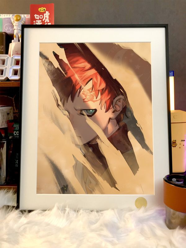 星空《我愛羅》Gaara風影火影忍者裝飾畫 
