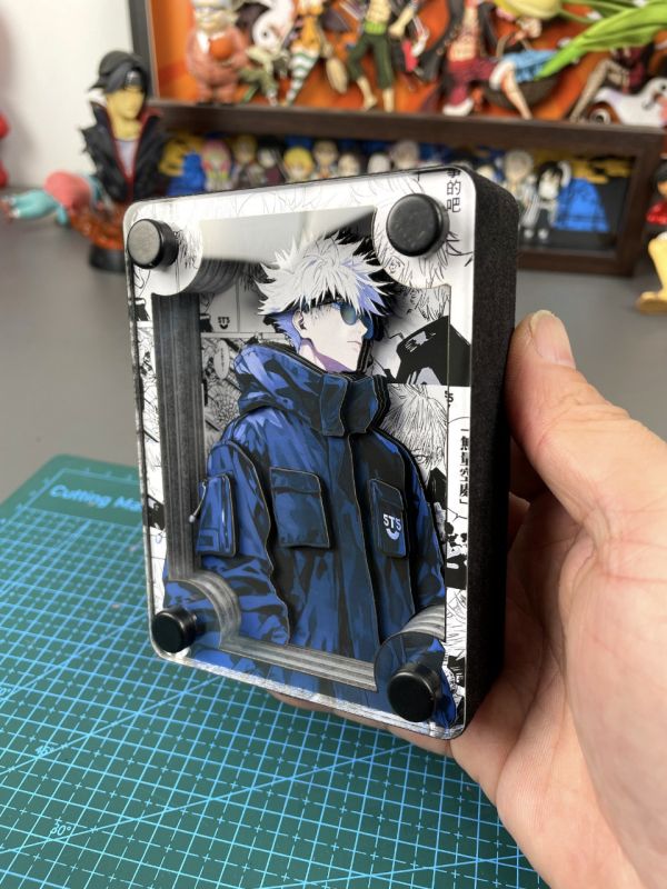 萌萌匠 咒術回戰五條悟周邊立體卡磚擺臺裝飾畫 