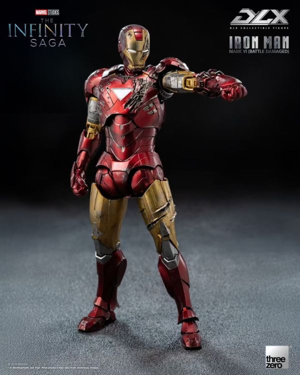 正版授權 Threezero 17.5cm DLX 鋼鐵俠Mark 6 戰損版 