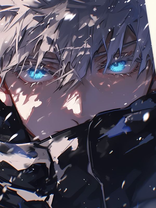 星空 《風雪五條悟》咒術回戰五條老師裝飾畫 