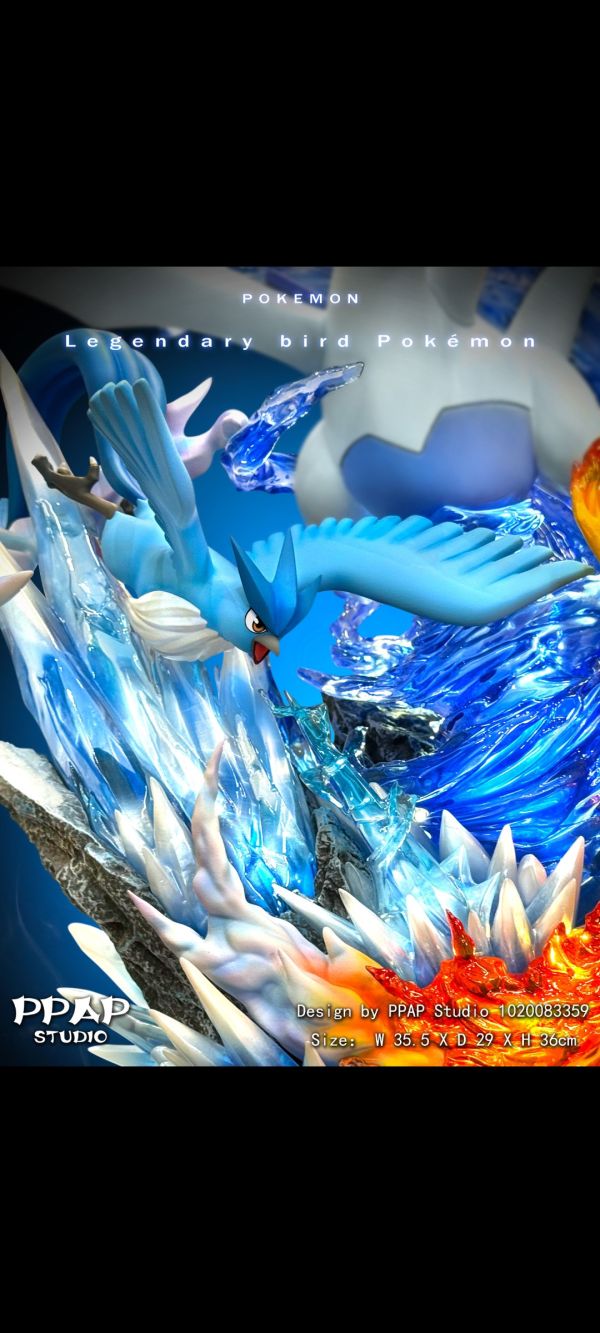 【現貨】PPAP Studio  寶可夢神獸第二彈 聖鳥組 洛奇亞+三聖鳥（火焰鳥，急凍鳥，閃電鳥） 