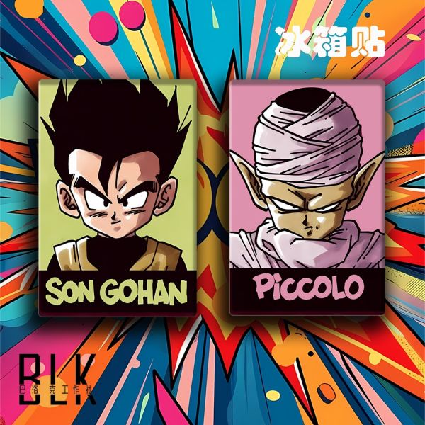 巴洛克 七龍珠悟空超賽貝吉塔悟飯短笛特蘭克斯悟天克斯克林裝飾畫/冰箱貼 