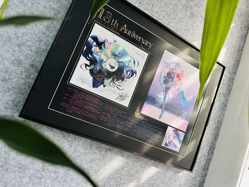 千鳥社《初音18週年CD》miku公主殿下CD簽名聲優裝飾畫 