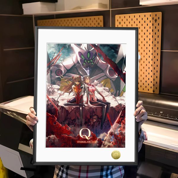 皇呱《劇場版明日香真希波CP》福音戰士裝飾畫 