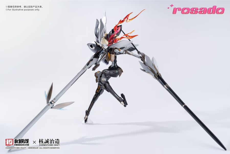 核誠治造×和模線蘿莎計劃ROSADO RS-03 星花 百合MK31/10 拼裝機娘模型 