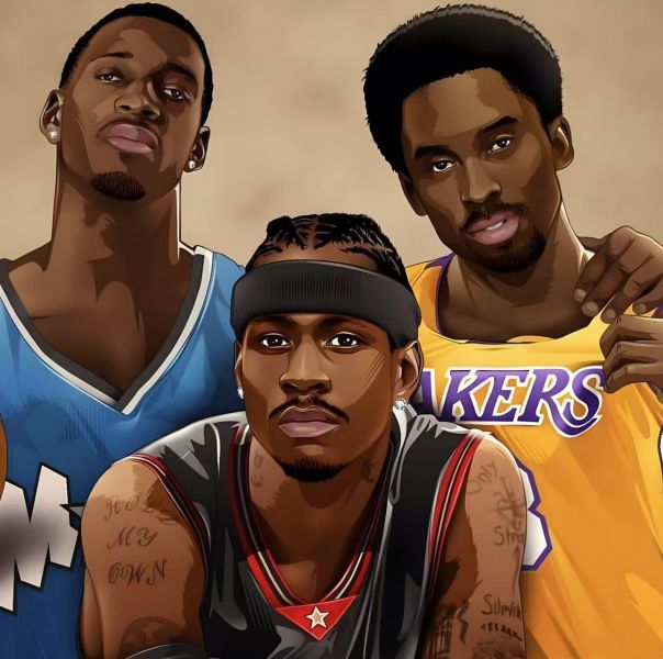 H2工作室 《你曾是少年》NBA科比麥迪艾弗森裝飾畫 