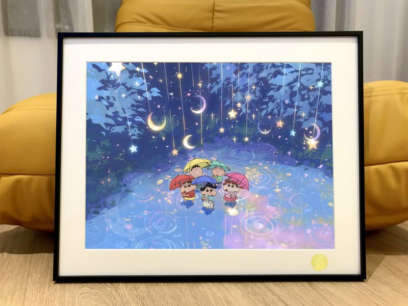 星空 《星星雨》蠟筆小新春日部防衛隊正男阿呆裝飾畫 