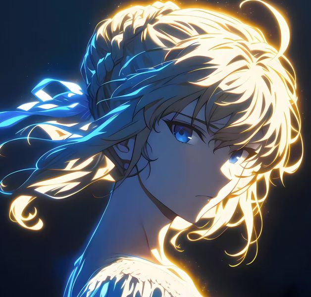 H2工作室 《saber》阿爾託莉雅Fate亞瑟王裝飾畫 