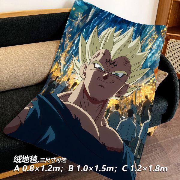 千鳥社《賽亞都市-貝吉塔》龍珠超級賽亞人午睡毯地毯裝飾畫 
